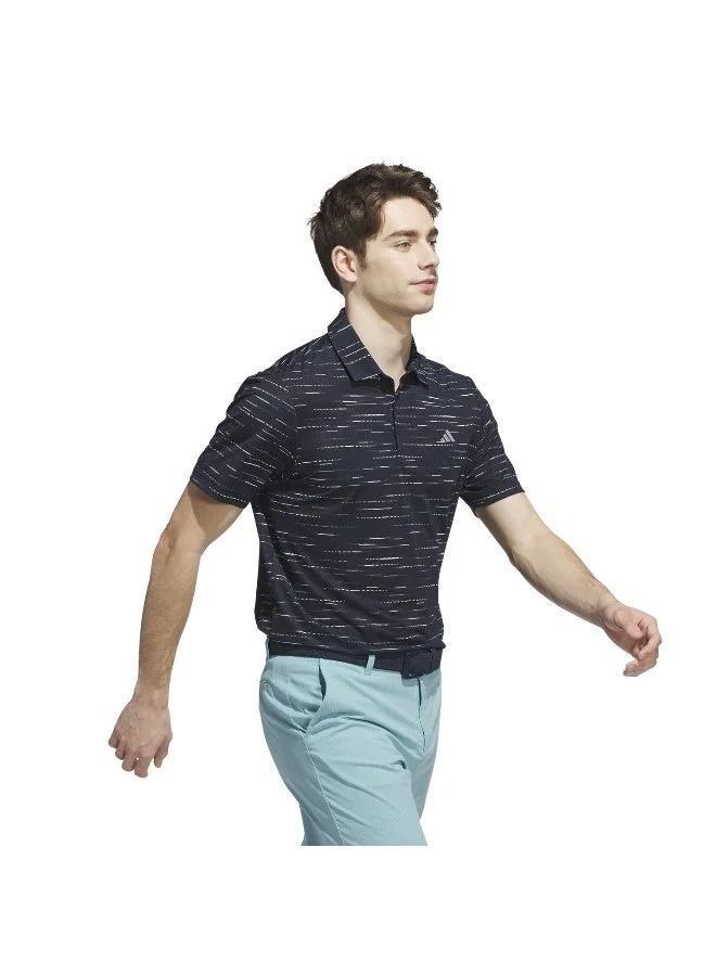 Adidas Ult Mesh Prt Lc Blue Polo Shirt (Short Sleeve) Polo Shirts For Men